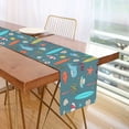 thumbnail image 1 of Yayeee Table Runner 90 inches Long for Home Kitchen Rectangle Dining Table Holiday Party Decoration, Cartoon Beach Pattern, 1 of 7