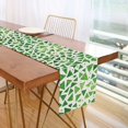 thumbnail image 1 of Yayeee Table Runner 90 inches Long for Home Kitchen Rectangle Dining Table Holiday Party Decoration, Green Dot Triangles Pattern, 1 of 7