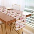 thumbnail image 1 of Yayeee Table Runner 90 inches Long for Home Kitchen Rectangle Dining Table Holiday Party Decoration, Pink Ice Cream Pattern, 1 of 7