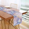 thumbnail image 1 of Yayeee Table Runner 90 inches Long for Home Kitchen Rectangle Dining Table Holiday Party Decoration, Purple Marble Pattern, 1 of 7