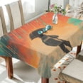 thumbnail image 1 of Yayeee Tablecloths for Rectangular Tables 60 x 90 inch Party Table Cover, Astronaut in Rain, 1 of 6