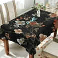 thumbnail image 1 of Yayeee Tablecloths for Rectangular Tables 60 x 108 inch Party Table Cover, Black Flowers, 1 of 6