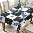 thumbnail image 1 of Yayeee Tablecloths for Rectangular Tables 54 x 54 inch Party Table Cover, Blue Cat Stars, 1 of 6
