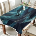 thumbnail image 1 of Yayeee Tablecloths for Rectangular Tables 60 x 90 inch Party Table Cover, Blue Mountains, 1 of 6