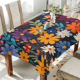 thumbnail image 1 of Yayeee Tablecloths for Rectangular Tables 60 x 108 inch Party Table Cover, Bright Colorful Flowers Pattern, 1 of 6