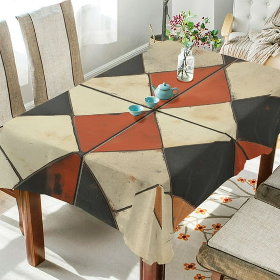 Yayeee Tablecloths for Rectangular Tables 60 x 108 inch Party Table Cover, Checkered Pattern