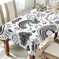 thumbnail image 1 of Yayeee Tablecloths for Rectangular Tables 54 x 54 inch Party Table Cover, Clouds and Suns, 1 of 6