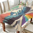 thumbnail image 1 of Yayeee Tablecloths for Rectangular Tables 54 x 54 inch Party Table Cover, Colorful Road at Night, 1 of 6