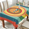 thumbnail image 1 of Yayeee Tablecloths for Rectangular Tables 60 x 90 inch Party Table Cover, Colorful Stripes, 1 of 6