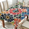 thumbnail image 1 of Yayeee Tablecloths for Rectangular Tables 60 x 90 inch Party Table Cover, Dark Floral, 1 of 6