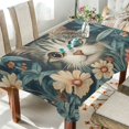 thumbnail image 1 of Yayeee Tablecloths for Rectangular Tables 54 x 54 inch Party Table Cover, Flowers Cat, 1 of 6