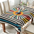 thumbnail image 1 of Yayeee Tablecloths for Rectangular Tables 60 x 108 inch Party Table Cover, Geometric Stripes, 1 of 6