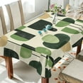 thumbnail image 1 of Yayeee Tablecloths for Rectangular Tables 54 x 72 inch Party Table Cover, Green Circle, 1 of 6