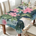 thumbnail image 1 of Yayeee Tablecloths for Rectangular Tables 54 x 54 inch Party Table Cover, Green Floral, 1 of 6