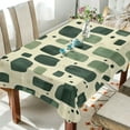 thumbnail image 1 of Yayeee Tablecloths for Rectangular Tables 54 x 54 inch Party Table Cover, Green Geometric, 1 of 6