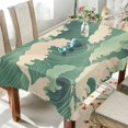thumbnail image 1 of Yayeee Tablecloths for Rectangular Tables 60 x 90 inch Party Table Cover, Green Wave Pattern, 1 of 6