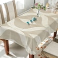 thumbnail image 1 of Yayeee Tablecloths for Rectangular Tables 60 x 120 inch Party Table Cover, Light Brown Pattern, 1 of 6