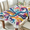 thumbnail image 1 of Yayeee Tablecloths for Rectangular Tables 60 x 90 inch Party Table Cover, Musical Pattern, 1 of 6