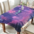 thumbnail image 1 of Yayeee Tablecloths for Rectangular Tables 60 x 108 inch Party Table Cover, Neon Jellyfish, 1 of 6