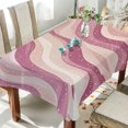 thumbnail image 1 of Yayeee Tablecloths for Rectangular Tables 60 x 60 inch Party Table Cover, Pink Brown Pattern, 1 of 6