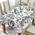 thumbnail image 1 of Yayeee Tablecloths for Rectangular Tables 60 x 60 inch Party Table Cover, Rainbows Clouds, 1 of 6