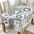 thumbnail image 1 of Yayeee Tablecloths for Rectangular Tables 54 x 54 inch Party Table Cover, Rainbows, 1 of 6