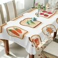thumbnail image 1 of Yayeee Tablecloths for Rectangular Tables 60 x 60 inch Party Table Cover, Various Toasts, 1 of 6