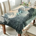 thumbnail image 1 of Yayeee Tablecloths for Rectangular Tables 54 x 72 inch Party Table Cover, Watercolor Mountatin, 1 of 6