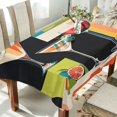 thumbnail image 1 of Yayeee Tablecloths 54" x 54" Rectangle Wrinkle Resistant Party Table Cover, Art Cocktails, 1 of 8