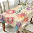 thumbnail image 1 of Yayeee Tablecloths 54" x 54" Rectangle Wrinkle Resistant Party Table Cover, Beach Toys Pattern, 1 of 8
