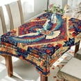 thumbnail image 1 of Yayeee Tablecloths 54" x 54" Rectangle Wrinkle Resistant Party Table Cover, Beige Geometric Eagle, 1 of 8