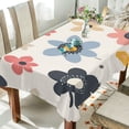 thumbnail image 1 of Yayeee Tablecloths 54" x 54" Rectangle Wrinkle Resistant Party Table Cover, Beige Retro Flower, 1 of 8
