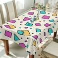 thumbnail image 1 of Yayeee Tablecloths 54" x 54" Rectangle Wrinkle Resistant Party Table Cover, Beige Retro Pattern, 1 of 8