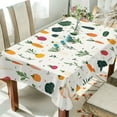 thumbnail image 1 of Yayeee Tablecloths 54" x 54" Rectangle Wrinkle Resistant Party Table Cover, Beige Vegetables Pattern, 1 of 8