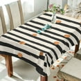 thumbnail image 1 of Yayeee Tablecloths 54" x 54" Rectangle Wrinkle Resistant Party Table Cover, Black Abstract Stripes, 1 of 8