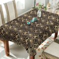 thumbnail image 1 of Yayeee Tablecloths 54" x 54" Rectangle Wrinkle Resistant Party Table Cover, Black Floral Pattern, 1 of 8
