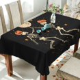 thumbnail image 1 of Yayeee Tablecloths 54" x 54" Rectangle Wrinkle Resistant Party Table Cover, Black Halloween Dancing, 1 of 8