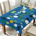 thumbnail image 1 of Yayeee Tablecloths 54" x 54" Rectangle Wrinkle Resistant Party Table Cover, Blue Abstract, 1 of 8