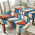 thumbnail image 1 of Yayeee Tablecloths 54" x 54" Rectangle Wrinkle Resistant Party Table Cover, Blue Geometric, 1 of 8