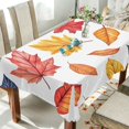 thumbnail image 1 of Yayeee Tablecloths 54" x 54" Rectangle Wrinkle Resistant Party Table Cover, Blue Leaves, 1 of 8