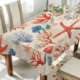 thumbnail image 1 of Yayeee Tablecloths 54" x 54" Rectangle Wrinkle Resistant Party Table Cover, Blue Starfish, 1 of 8