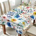 thumbnail image 1 of Yayeee Tablecloths 54" x 54" Rectangle Wrinkle Resistant Party Table Cover, Blue Wildflower Pattern, 1 of 8