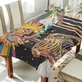 thumbnail image 1 of Yayeee Tablecloths 54" x 54" Rectangle Wrinkle Resistant Party Table Cover, Bright Skeleton, 1 of 8