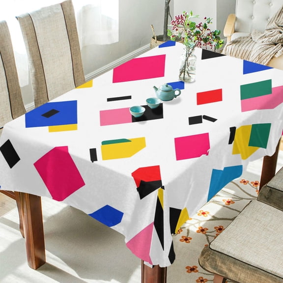Yayeee Tablecloths 54" x 54" Rectangle Wrinkle Resistant Party Table Cover, Cartoon Graphic