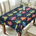 thumbnail image 1 of Yayeee Tablecloths 54" x 54" Rectangle Wrinkle Resistant Party Table Cover, Cartoon Space Cat, 1 of 8