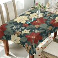 thumbnail image 1 of Yayeee Tablecloths 54" x 54" Rectangle Wrinkle Resistant Party Table Cover, Christmas Blooms, 1 of 8