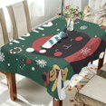 thumbnail image 1 of Yayeee Tablecloths 54" x 54" Rectangle Wrinkle Resistant Party Table Cover, Christmas Cat, 1 of 8