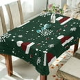 thumbnail image 1 of Yayeee Tablecloths 54" x 54" Rectangle Wrinkle Resistant Party Table Cover, Christmas Santa Hats, 1 of 8