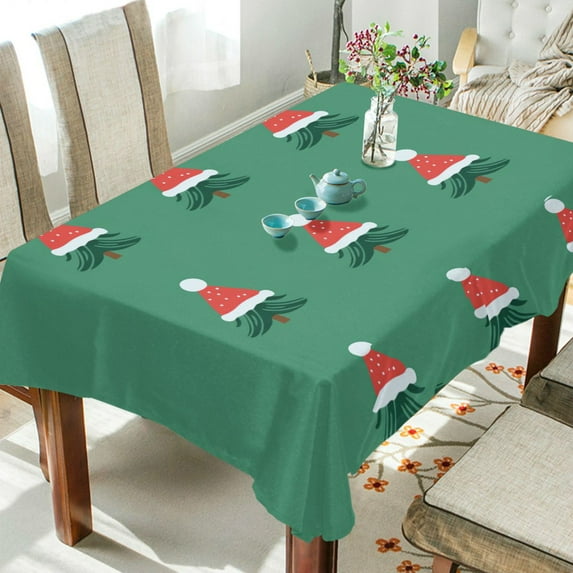Yayeee Tablecloths 54" x 54" Rectangle Wrinkle Resistant Party Table Cover, Christmas Trees