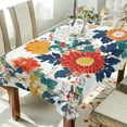 thumbnail image 1 of Yayeee Tablecloths 54" x 54" Rectangle Wrinkle Resistant Party Table Cover, Colorful Flowers Pattern, 1 of 8